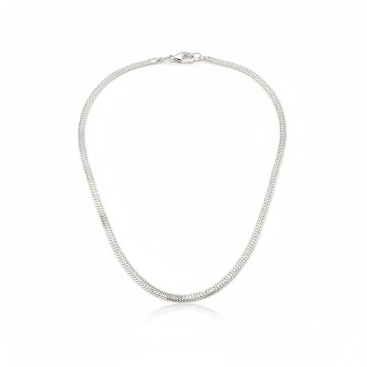 925 Sterling Silver Franco Chain Necklace – Woven Link
