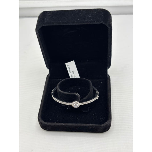 Sterling Silver Halo CZ Women’s Bracelet (92.5% ) | 8g