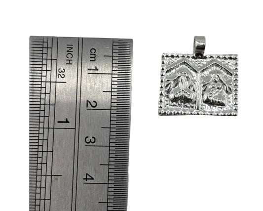 925 Sterling Silver Radha Krishna Pendant 1.75gm
