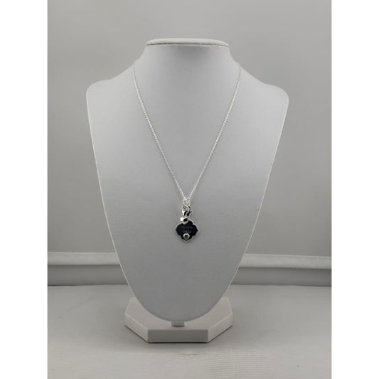 925 Sterling Silver Sister Heart Charm Necklace