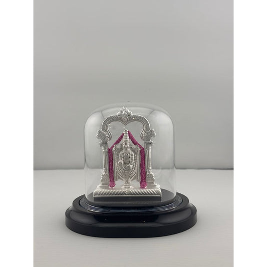 999 Pure Silver Balaji Idol 17G in Protective Acrylic Dome