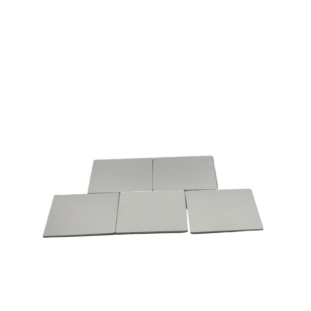 Silver Square Pooja Plates Set of 5 Handcrafted 48gm –