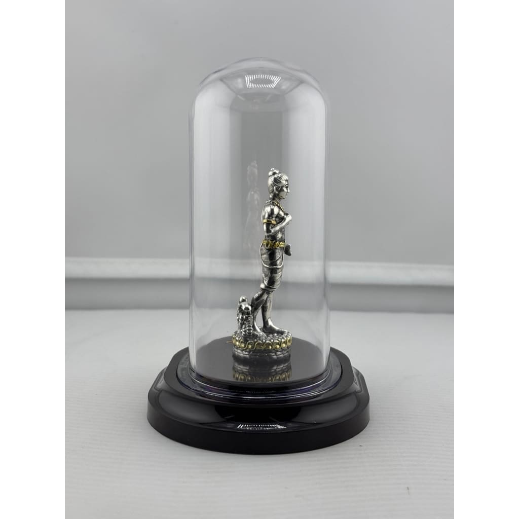 999 Pure Silver Swaminarayan Idol in Protective Acrylic