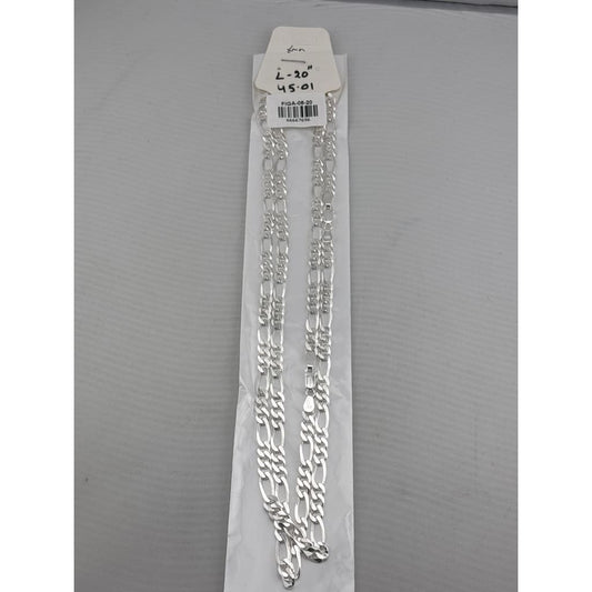 Figaro Silver Chain in 925 Sterling | Classic Italian Link