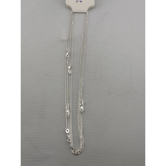 Fine Link Sterling Silver Chain Necklace 925
