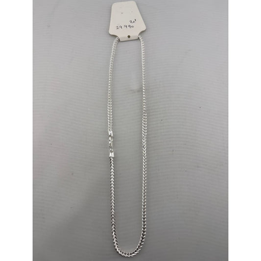 Foxtail Silver Chain in 925 Sterling | Fine Woven Link