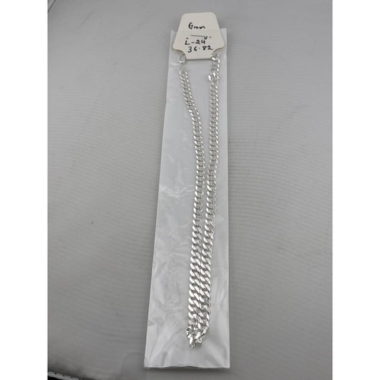 Heavy Curb Link Silver Chain in 925 Sterling | Thick