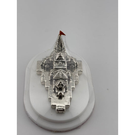 Silver 99.9% pure Ram Mandir (Temple)37 gm Idol with Velvet