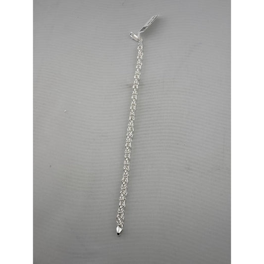 Silver Byzantine Link Bracelet 925 – Intricate Woven Chain Design