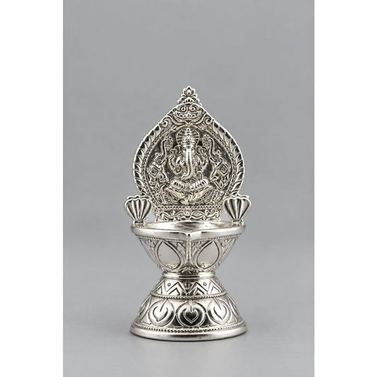 Silver Diya 15gm – Traditional Pooja Lamp for Temple &