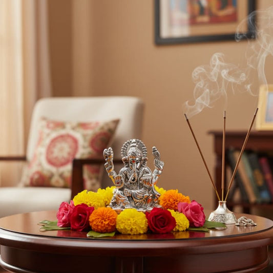 Sterling Silver (92.5% purity) Ganesha Idol Design 4 16gm –