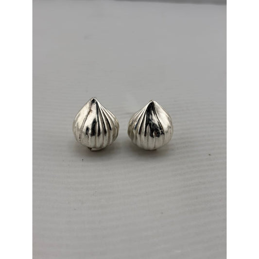 Silver Modak Set of 2 Handcrafted (9.75g) - Puja Item