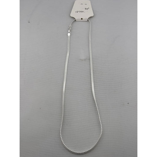 Smooth Flat Link Silver Chain 925 | Medium Profile Necklace
