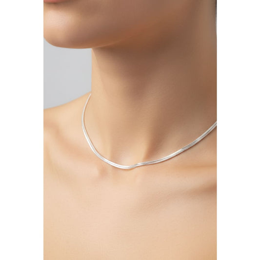 Snake Chain Silver Necklace in 925 Sterling | Smooth