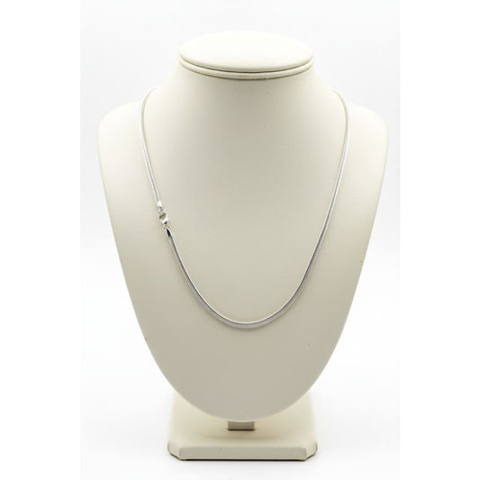 Snake Silver Chain in 925 Sterling | Smooth Flexible