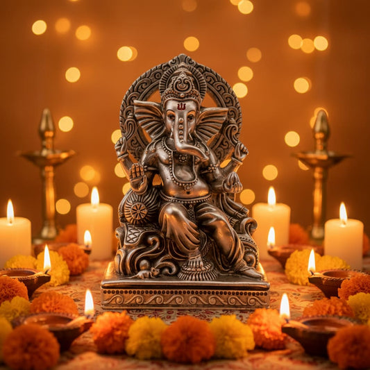 Sterling Silver (92.5% pure silver) Lord Ganesh Idol heavy