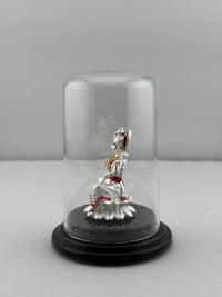 Load image into Gallery viewer, 999 Pure Silver Goddess Lakshmi Idol 7gm in Protective Acrylic Dome – Laxmi Murti for Home Mandir &amp; Gifting
