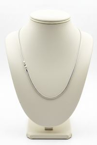 Load image into Gallery viewer, Snake Silver Chain in 925 Sterling Silver | Smooth Flexible Chain Necklace | Minimal Design |
