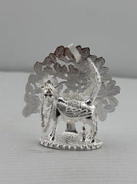 Load image into Gallery viewer, Silver Kamadhenu Idol 30gm – Sacred Wish – Fulfilling Cow Murti for Pooja
