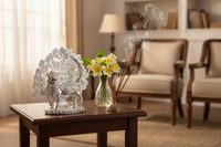 Load image into Gallery viewer, 999 Pure Silver Kamdhenu Cow with Calf Idol 12g
