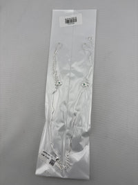 Load image into Gallery viewer, Green Flower Charm Silver Anklet – 99.9% Pure Silver – Weight:11g
