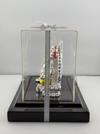 Load image into Gallery viewer, 999 Pure Silver Ganesha &amp; Lakshmi Idol 136gm – Grand Prosperity Murti for Home Mandir
