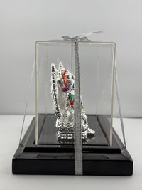 Load image into Gallery viewer, 999 Pure Silver Ganesha &amp; Lakshmi Idol 136gm – Grand Prosperity Murti for Home Mandir
