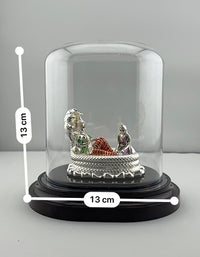 Load image into Gallery viewer, 999 Pure Silver Vishnu &amp; Lakshmi Idol 12gm – Divine Couple Murti for Temple &amp; Gifting
