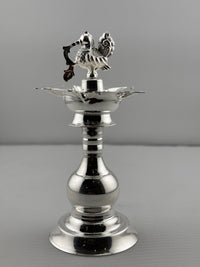 Load image into Gallery viewer, Silver Diya 48gm – Traditional Pooja Lamp for Temple &amp; Festivals
