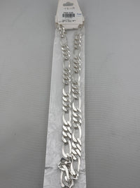 Load image into Gallery viewer, Figaro Silver Chain in 925 Sterling Silver | Italian Link Necklace
