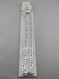 Load image into Gallery viewer, Figaro Silver Chain in 925 Sterling Silver | Italian Link Necklace
