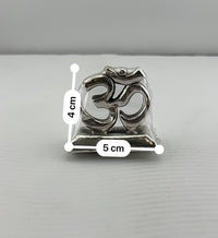 Load image into Gallery viewer, 999 Pure Silver Om Symbol 10gm – Auspicious Spiritual Décor for Home Mandir silver idol
