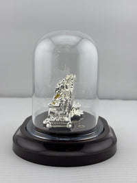 Load image into Gallery viewer, 999 Pure Silver Ganesha &amp; Lakshmi Idol 15gm – Prosperity Murti for Diwali &amp; Temple Décor
