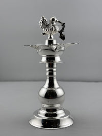 Load image into Gallery viewer, Silver Diya 48gm – Traditional Pooja Lamp for Temple &amp; Festivals
