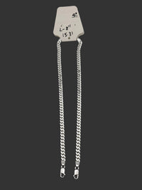 Load image into Gallery viewer, Silver Curb Link Bracelet 925 – Flat Chain | 5mm
