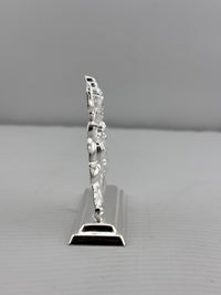 Load image into Gallery viewer, Sterling Silver Shiva Family Idol (20g) – 2D Shiv Parivar Murti for Home Mandir &amp; Housewarming Gift
