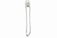 Load image into Gallery viewer, Japanese Curb Silver Chain in 925 Sterling Silver | Sleek Flat Link Chain Necklace
