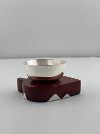Load image into Gallery viewer, Silver Leaf-Shaped Diya 15gm – Traditional Pooja Lamp for Temple &amp; Festivals
