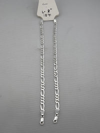 Load image into Gallery viewer, 925 Sterling Silver Figaro Chain Bracelet – Italian Link
