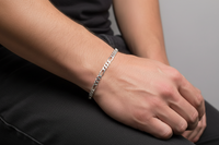 Load image into Gallery viewer, 925 Sterling Silver Figaro Chain Bracelet – Italian Link
