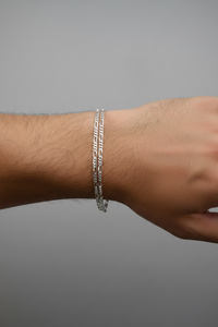 Load image into Gallery viewer, 925 Sterling Silver Figaro Chain Bracelet – Italian Link
