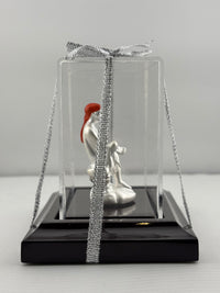 Load image into Gallery viewer, 999 Pure Silver Sai Baba Idol 9gm in Protective Acrylic Dome – Divine Shirdi Sai Murti for Temple &amp; Gifting
