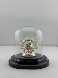 Load image into Gallery viewer, 999 Pure Silver Pancha Mukhi Hanuman Idol 20gm – Five-Faced Murti for Temple &amp; Pooja
