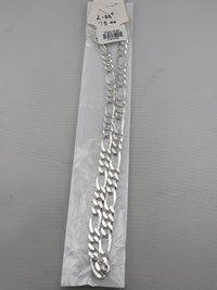 Load image into Gallery viewer, Figaro Silver Chain in 925 Sterling Silver | Italian Link Necklace
