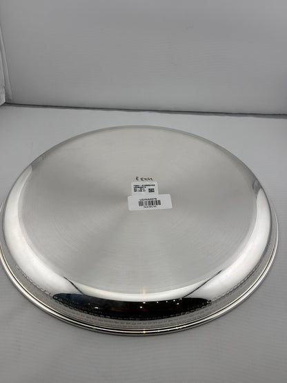 Silver Large Plate 450gm – Traditional Serving Plate