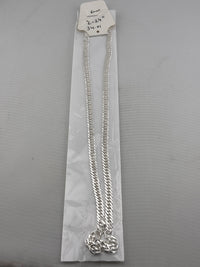 Load image into Gallery viewer, Japanese Curb Silver Chain in 925 Sterling Silver | Sleek Flat Link Chain Necklace
