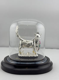 Load image into Gallery viewer, 999 Pure Silver Kamadhenu Idol 11gm – Sacred Wish – Fulfilling Cow Murti for Pooja
