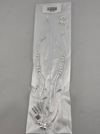 Load image into Gallery viewer, Stacked Bead Harmony Silver Anklet – 99.9% Pure Silver – Weight:20g
