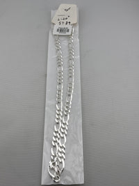 Load image into Gallery viewer, Figaro Silver Chain in 925 Sterling Silver | Italian Link Necklace
