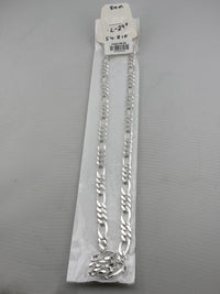 Load image into Gallery viewer, Figaro Silver Chain in 925 Sterling Silver | Italian Link Necklace

